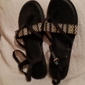 Toms Black Sandals 9
